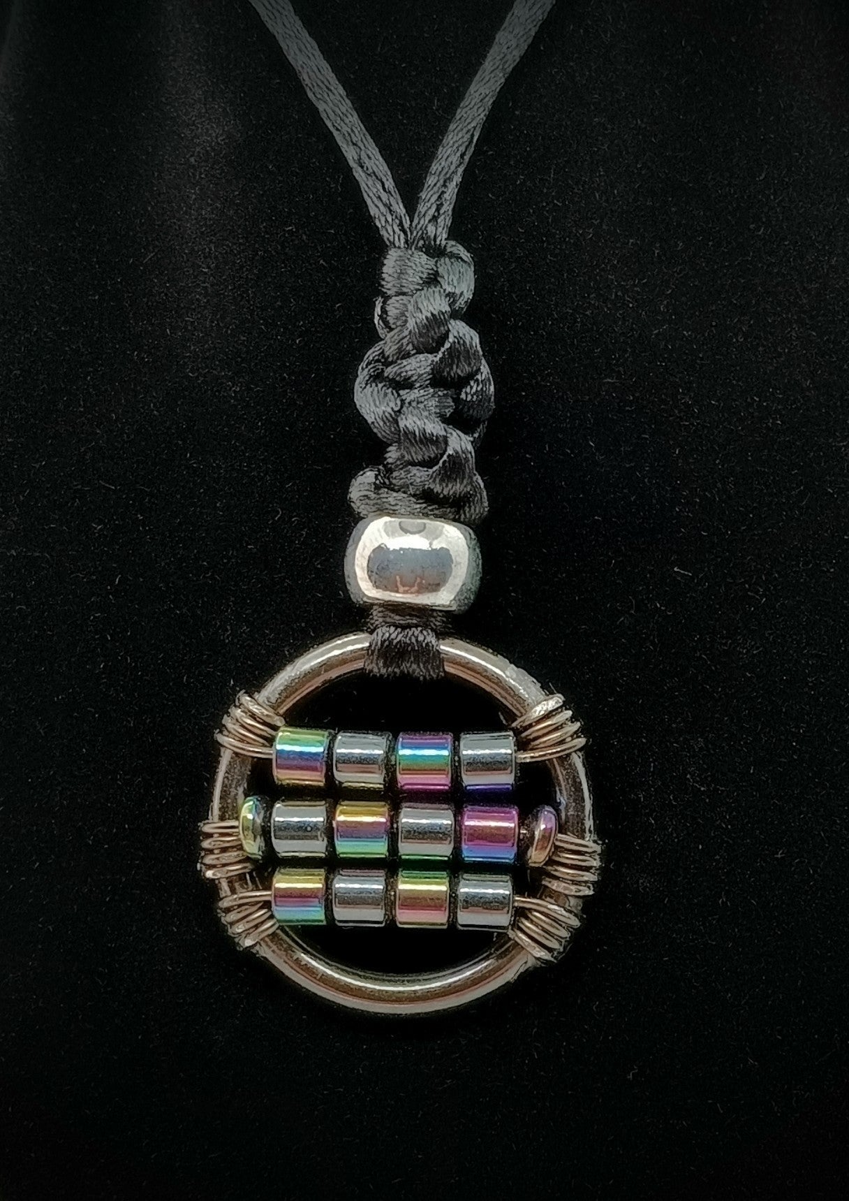 All Hematite MINI Fidget Pendant