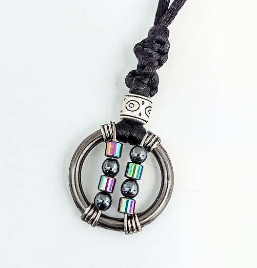 All Hematite MINI Fidget Pendant